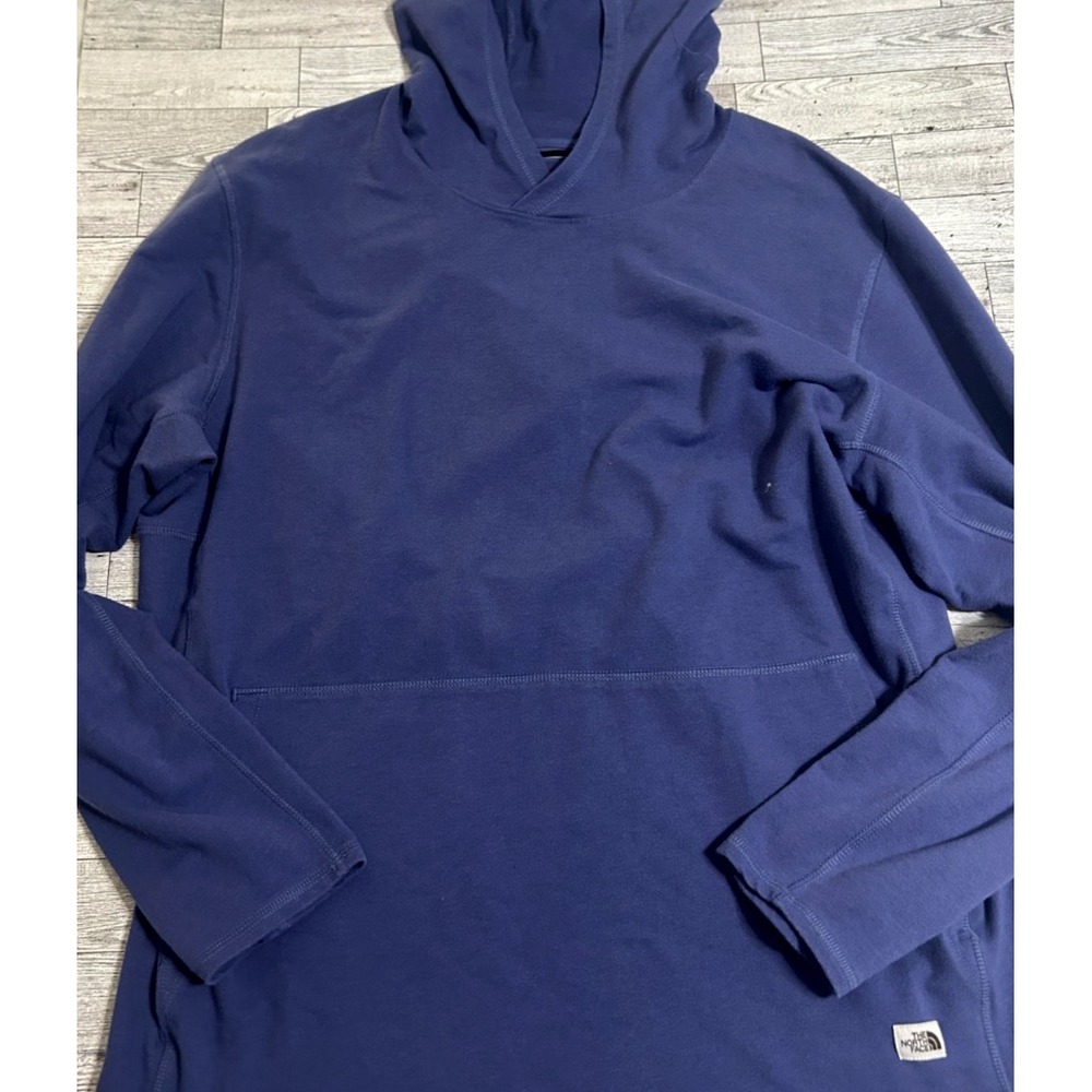 THE NORTH FACE Men's Terry Hoodie Light Weight Pullover Active‎ Cave Blue XXL